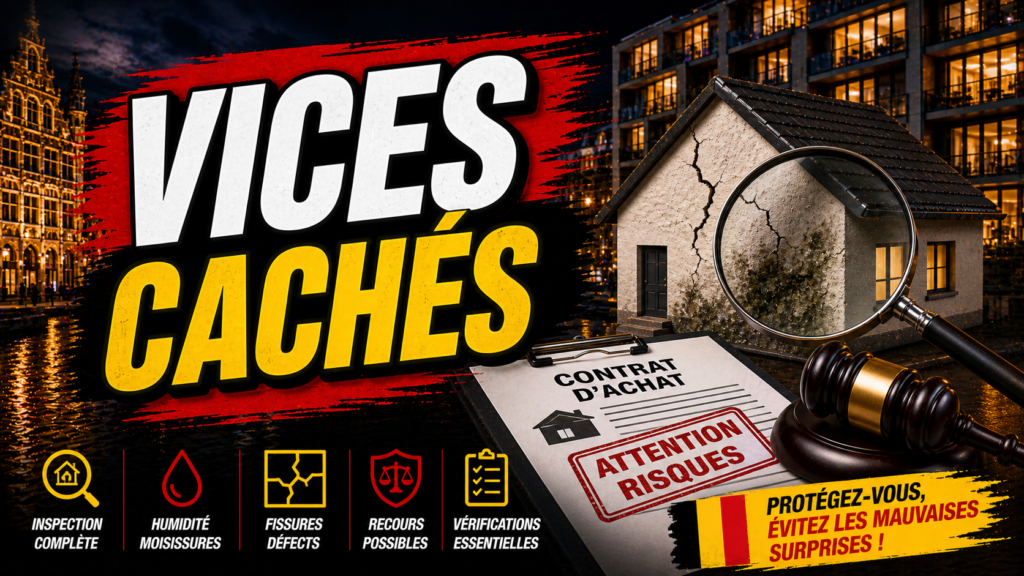 Méta description : Découvrir des vices cachés après l’achat en Belgique : méthode claire pour comprendre les risques, agir vite et éviter les erreurs coûteuses. Mots-clés : achat et crédit, immobilier Belgique, achat immobilier belge, conseil immobilier belge, découvrir des vices cachés après l’achat