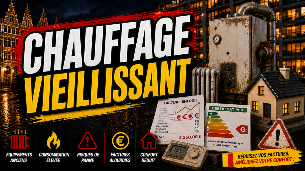 Chauffage vieillissant ou inefficace en Belgique : méthode claire pour comprendre les risques, agir vite et éviter les erreurs coûteuses.